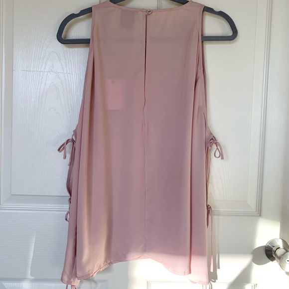 NWT Revolve L'academie Tie Sleeve Blouse Blush Pink - Picture 4 of 13